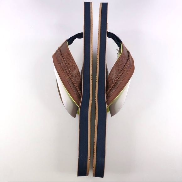 Tommy Hilfiger Dembo Mens Flip Flop Sandals Size 13 Brown Stylish & Comfortable - Picture 3 of 8